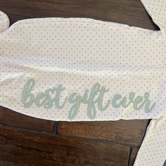 Mud pie pink sleeper gown 0-3 months - Picture 3 of 4